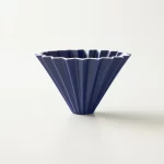 Navy Blue Origami Dripper M with Plastic Holder