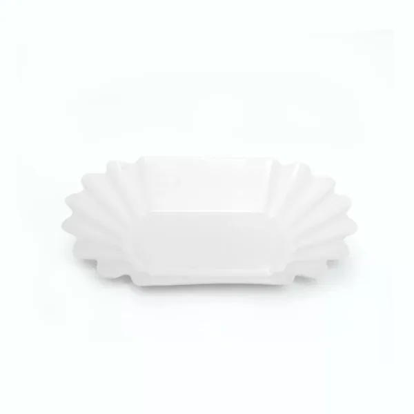 Precise Oval Bean Tray – White – 12pcs